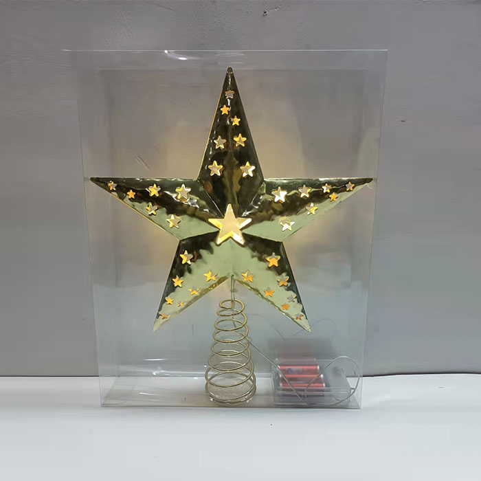 metal tree star with LED